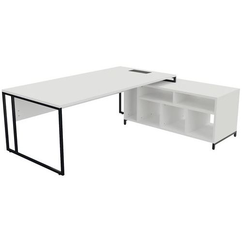 Bureau de direction Stricto + meuble à droite - Buronomic