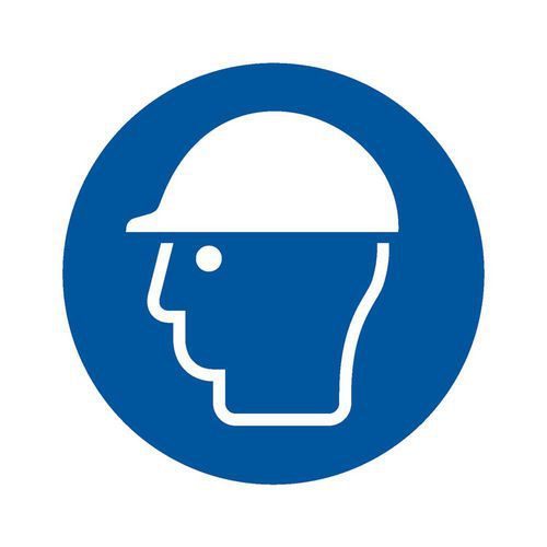 Panneau Casque de protection obligatoire - PVC - Manutan Expert Panneau Casque de protection obligatoire - PVC - Manutan Expert