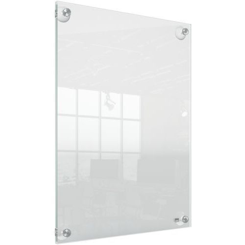 Porte affiche mural en acrylique autonome reposionnable - A3 - Nobo