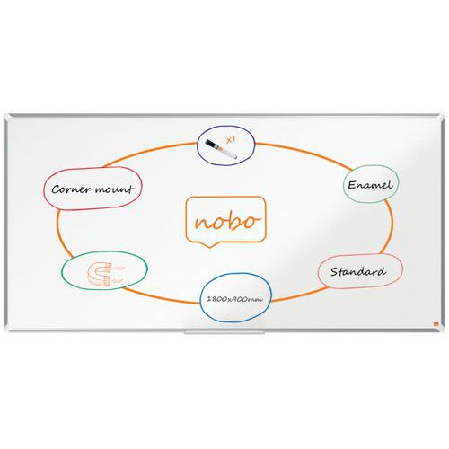 Tableau blanc émaillé Premium Plus - Nobo
