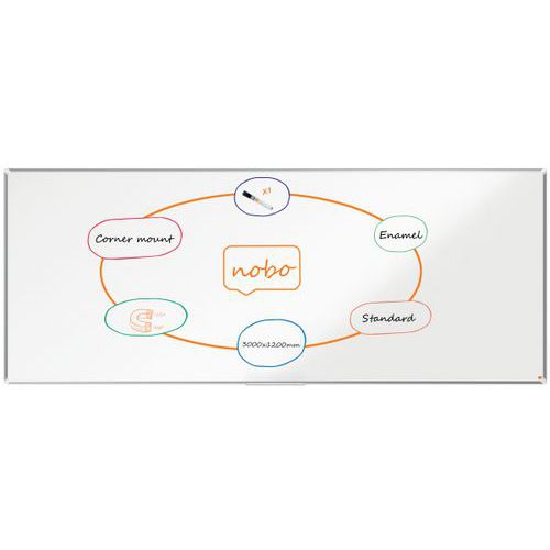 Tableau blanc émaillé Premium Plus - Nobo