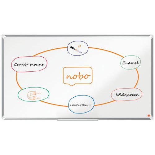 Tableau blanc émaillé - Premium Plus - Nobo