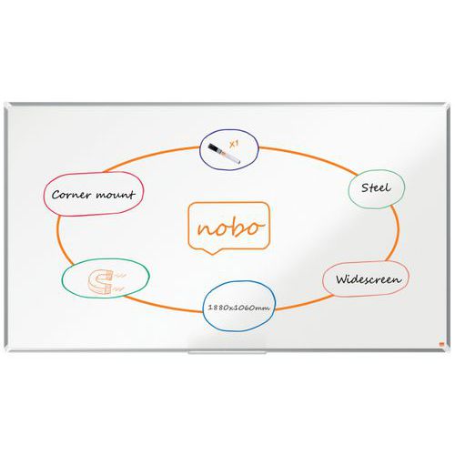 Tableau blanc - acier laqué - NanoClean- Premium Plus - Nobo