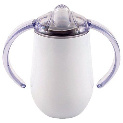 Lot de 4 tasses à anses 30 cl inox bec fixe et couvercle - Plastorex