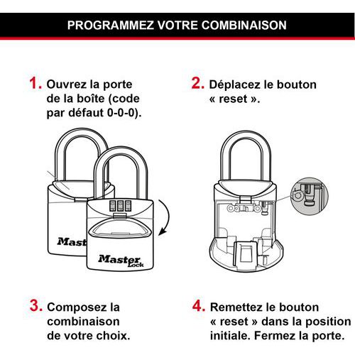 Boîte à clés à combinaison nº5406 - Master Lock