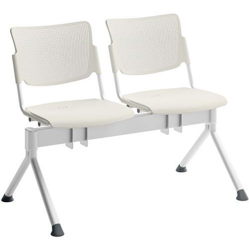 Poutre campus polypropylène pour visiteur - 2 places - Quadrifoglio