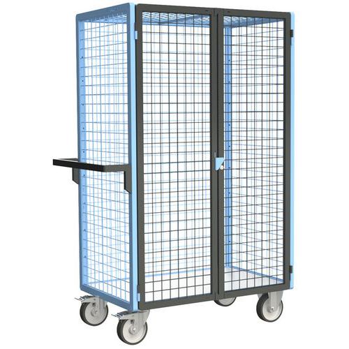 Servante grillagée 4 côtés avec plateau bois - Force 500 kg - FIMM Servante grillagée 4 côtés avec plateau bois - Force 500 kg - FIMM