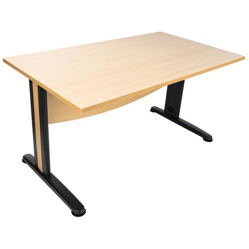 Bureau droit Quatuor pieds métal T.1315 - Manutan Expert