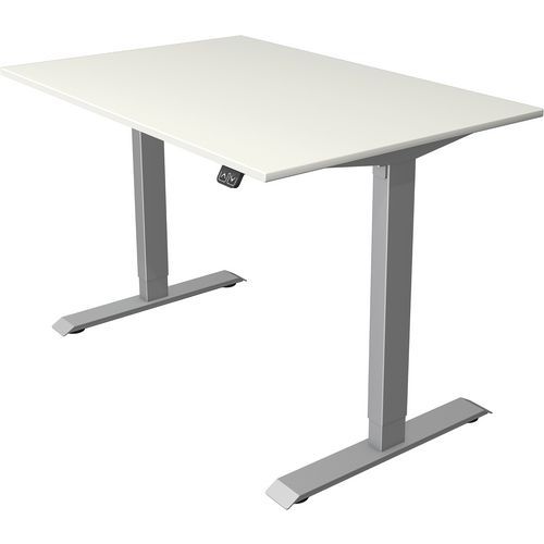Bureau réglable Move 1 Silver - L 1200 x P 800 x H 740-1230 mm