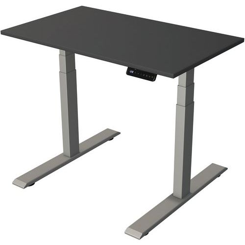 Bureau reglable Move 2 Silver electrique L 1000 x P 600 x H 630-1270mm