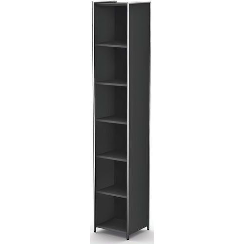 Armoire étroite - Artline - L 410 x P 380 x H 2200 mm, 6 étagères
