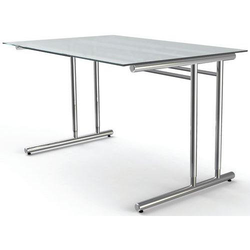 Bureau réglable - Artline cadre cantilever L1200 x P800 x H680-820 mm