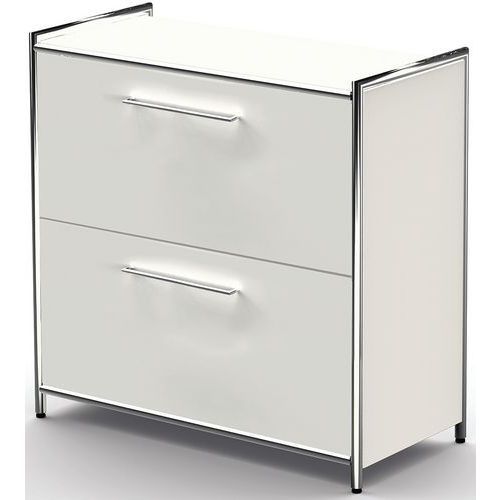 Buffet Artline, large avec 2 tiroirs, L 800 x P 380 x H 780 mm