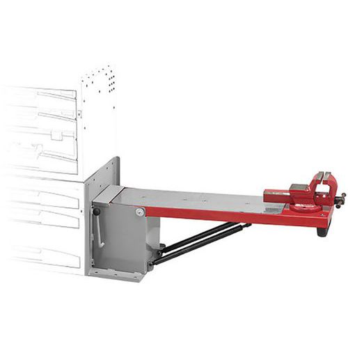 Plan de travail bois basculant, étau 1224.100E, fixation s – FRANCE