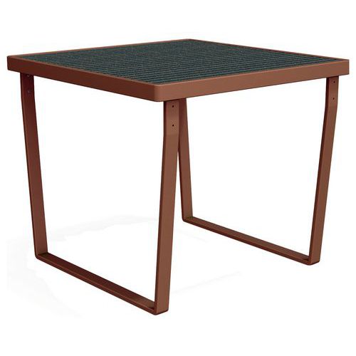 Table haute Arbane 120 cm PMR Ipra/alu - Urbemob