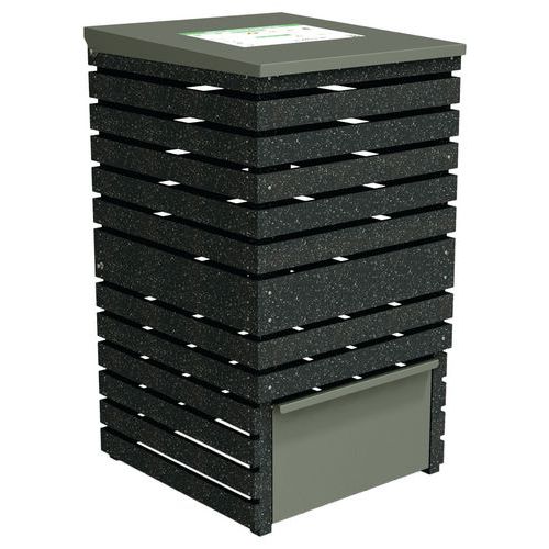 Composteur Chardonnay + réhausse 550 litres Ipra/alu - Urbemob