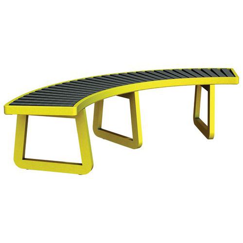 Banquette Aréna cintrée Ipra/alu - Urbemob