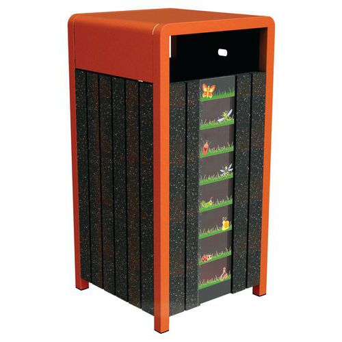 Poubelle Chardonnay Challenge 100 L Ipra/alu - Urbemob