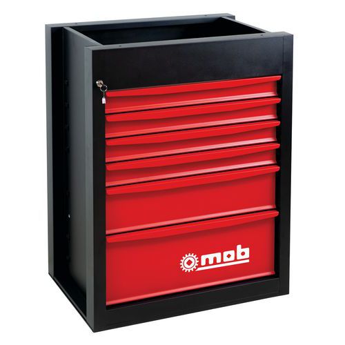 Bloc 6 tiroirs pour établi - Mob
