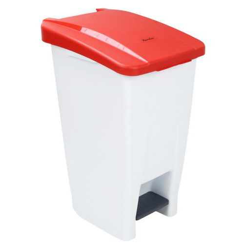 Poubelle mobile à pédale - 60 L - Manutan Expert