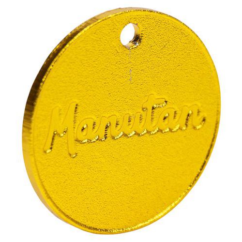 Jeton numéroté de 001 à 100 laiton 30mm (par 100) - Manutan Expert Jeton numéroté de 001 à 100 laiton 30mm (par 100) - Manutan Expert