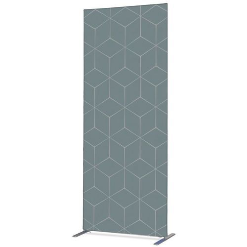 Cloison Deco En Tissu Hexagone Gris - Showdown Displays