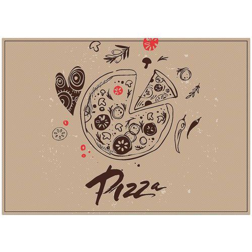 Set de table pizza abstraite - Showdown Displays