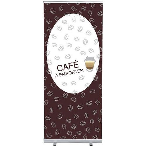 Roll-Banner Budget 85-200 Ensemble Complet Cafe a Emporter - Showdown Displays Roll-Banner Budget 85-200 Ensemble Complet Cafe a Emporter - Showdown Displays