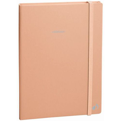 Carnet de note 21 ligné pastel avec élastique - Quo Vadis
