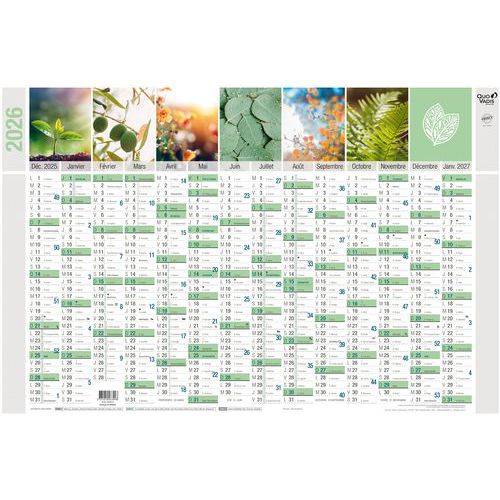 Calendrier annuel Equology - 65x43 cm - 2026 - 14 mois - Quo Vadis