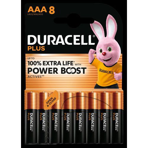 Pile alcaline AAA Plus Powerboost - 8 unités - Duracell Pile alcaline AAA Plus Powerboost - 8 unités - Duracell