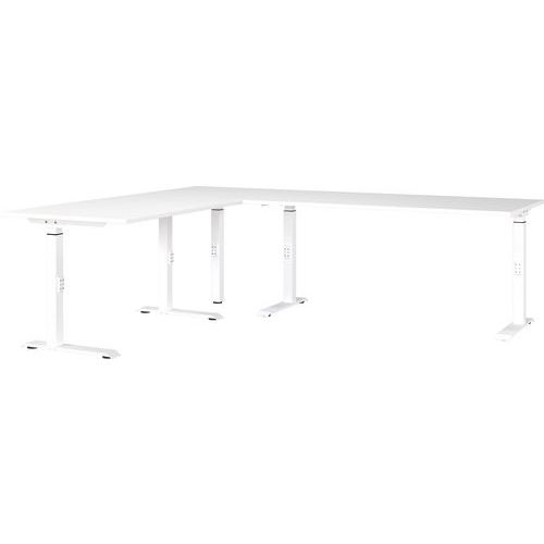 Bureau angle réglable mécanique GW-Mailand - 240cm - Germania