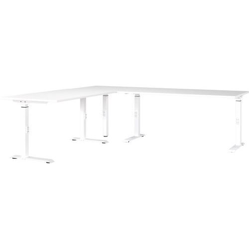 Bureau angle réglable mécanique GW-Mailand - 260cm - Germania
