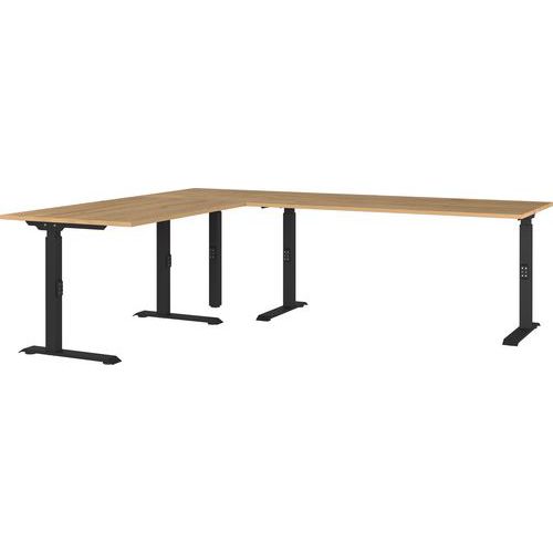 Bureau réglable en hauteur mécanique GW-Agenda - 240cm - Germania