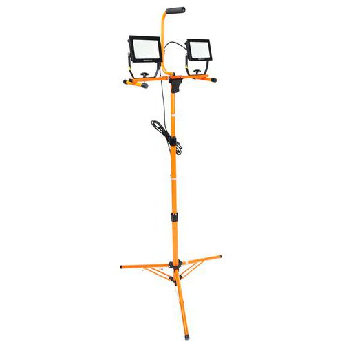 Projecteur LED 2x50W avec trépied - Manutan Expert Projecteur LED 2x50W avec trépied - Manutan Expert