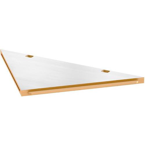 Plateau inox et bois pour création d'angle - Facom