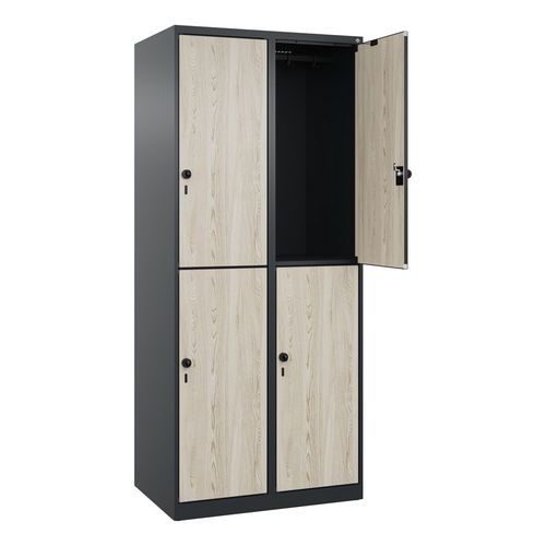 Vestiaire 2 niveaux Evolo PLUS - 4 casiers - C+P Vestiaire 2 niveaux Evolo PLUS - 4 casiers - C+P
