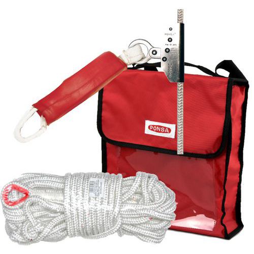 Dispositif antichute rétractable 3.10M - Avec sangle et dissipedeur - Ponsa