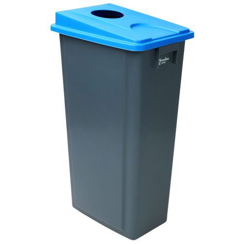 Poubelle et couvercle tri sélectif - 60 ou 80 L - Manutan Expert