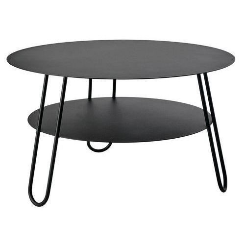 Table basse métal noir Carl