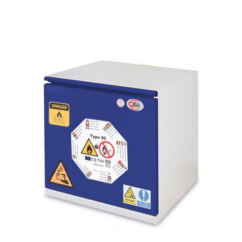 Armoire anti-feu 90 min basses pour batteries lithium-ion