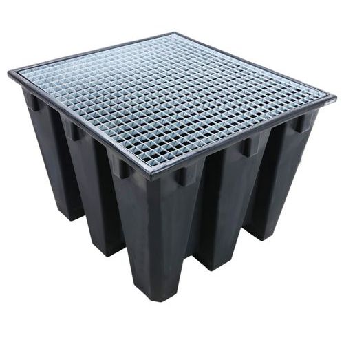 Bac de rétention PE recyclé 1100 L - Manutan Expert Bac de rétention PE recyclé 1100 L - Manutan Expert