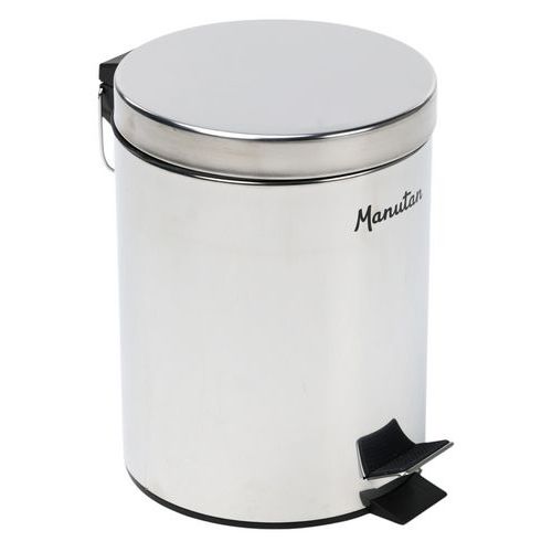 Poubelle sanitaire Inox à pédale Manutan - Manutan Expert