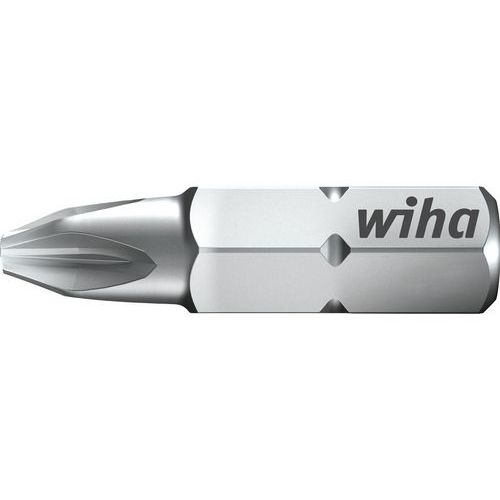 Boite de 20 embouts Standard Pozidriv 25 mm PZ2 - Wiha