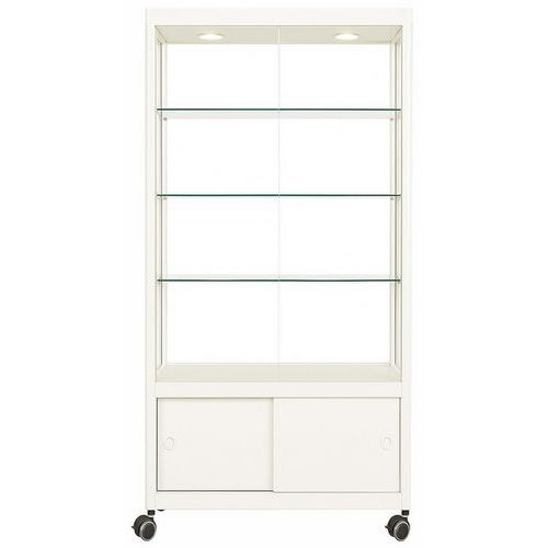 Vitrine exposition rangement - roulettes - 95 x 50 x 200 cm - Sarazino Vitrine exposition rangement - roulettes - 95 x 50 x 200 cm - Sarazino