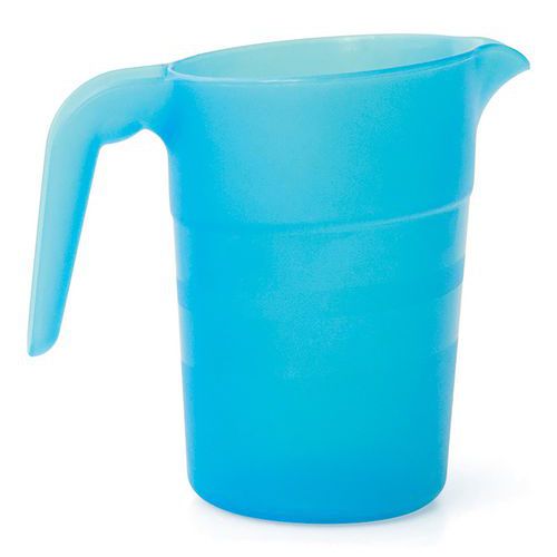Lot de 6 pichets polypropylène 1,5 L empilables sans couvercle Plastorex