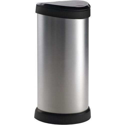 Poubelle à pédale aspect métal Deco - 40L - Curver