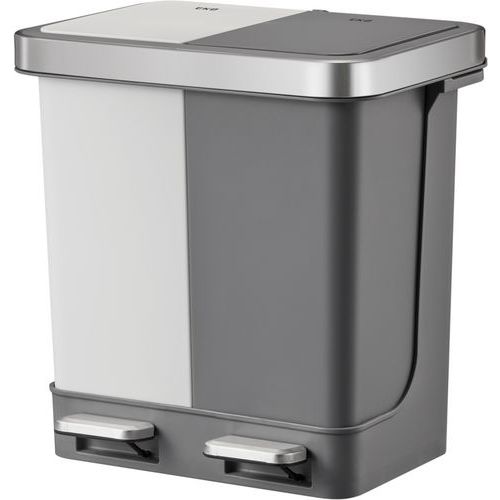 Poubelle à pédale tri sélectif Hana Duo - 2x10L - V-Part