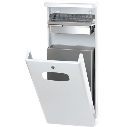 Poubelle d'extérieur avec protection pluie - 32L - V-Part Poubelle d'extérieur avec protection pluie - 32L - V-Part