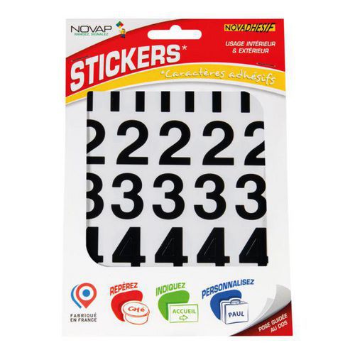 Chiffre adhésif pour signalétique personnalisée - Hauteur 30 mm